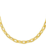 14K Yellow Gold Long Mirror Rolo Link Chain Necklace (7.30 mm) thumbnail 3