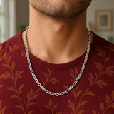14k White Gold French Cable Link Chain (4.80 mm) thumbnail 5