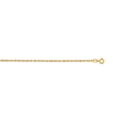 14k Yellow Gold Machine Rope Chain (1.00 mm) thumbnail 2