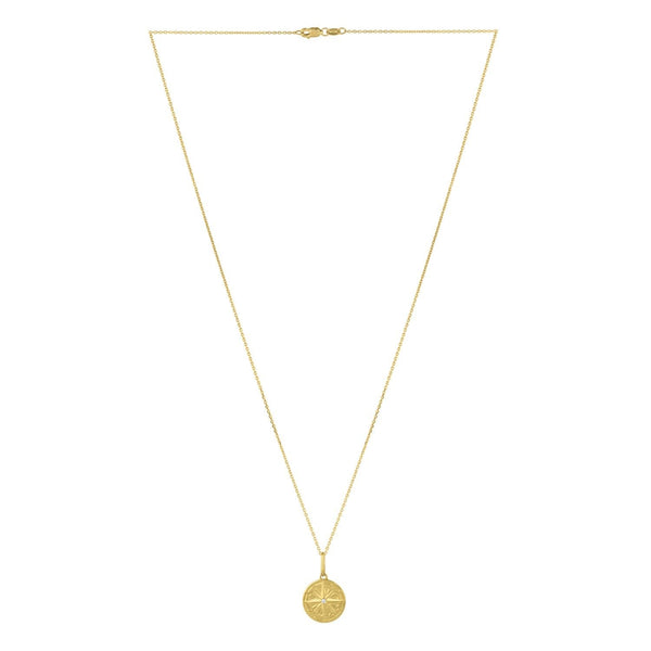 North Star Talisman Necklace in 14K Yellow Gold