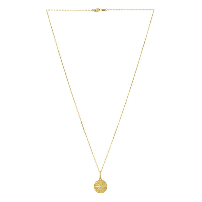 North Star Talisman Necklace in 14K Yellow Gold