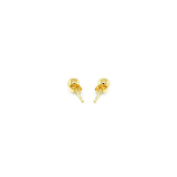 10k Yellow Gold Ball Style Stud Earrings (4mm)