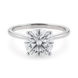 2 Carat Round Lab Grown IGI G/VS1 Diamond Solitaire Ring in 10K White Gold thumbnail 3