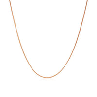 14k Rose Gold Classic Box Chain (0.60 mm)