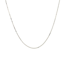 Load image into Gallery viewer, 14k White Gold Classic Box Chain (0.45 mm)