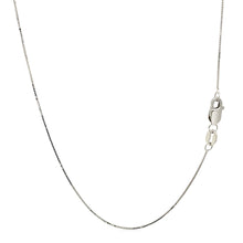 Load image into Gallery viewer, 14k White Gold Classic Box Chain (0.45 mm)