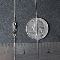 14k White Gold Classic Box Chain (0.45 mm)