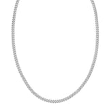 Sterling Silver Rhodium Plated Vintage Puffed Miami Cuban Chain (5.30 mm) thumbnail 2