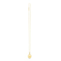 14K yellow gold oval north star locket necklace with engraved star motif
