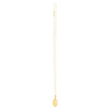 14k Yellow Gold Oval North Star Locket Necklace thumbnail 2