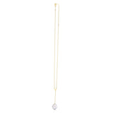 14k Yellow Gold Tesoro Pearl Lariat Necklace thumbnail 3