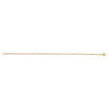 10K Yellow Gold Tricolor Diamond Cut Bead Bracelet thumbnail 2