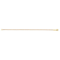 10K Yellow Gold Tricolor Diamond Cut Bead Bracelet
