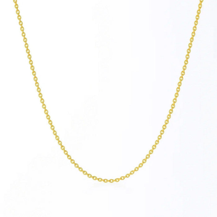 14k Yellow Gold Round Cable Link Chain (2.6 mm)