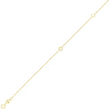 14K Yellow Gold Mini Initial D Bracelet thumbnail 1