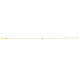 14K Yellow Gold Mini Initial D Bracelet thumbnail 2