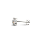 3 cttw Certified IGI Lab Grown Round Diamond Stud Earrings 14k White Gold(G/VS2) thumbnail 2