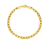14k Yellow Gold French Cable Chain Bracelet  (4.80 mm) thumbnail 2
