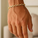 14k Yellow Gold French Cable Chain Bracelet  (4.80 mm) thumbnail 5