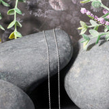 10k White Gold Oval Cable Link Chain (0.97 mm) thumbnail 4