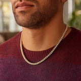 Ice Barrel Chain in 14k Yellow Gold (4.25 mm) thumbnail 5