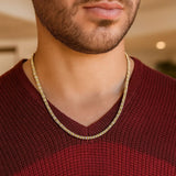 Ice Barrel Chain in 14k Yellow Gold (4.25 mm) thumbnail 6
