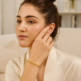 10K Yellow Gold Paperclip Bracelet  (2.50 mm) thumbnail 3