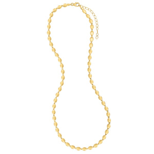 14K Yellow Gold Pebble Bead Chain (4.00 mm)