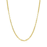 18k Yellow Gold Diamond Cut Cable Link Chain (1.90 mm) thumbnail 2