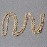 18k Yellow Gold Diamond Cut Cable Link Chain (1.90 mm) thumbnail 5