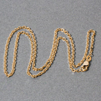 18k Yellow Gold Diamond Cut Cable Link Chain (1.90 mm)