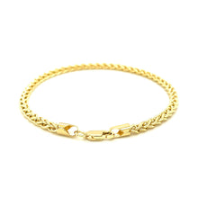 Load image into Gallery viewer, 14k Yellow Gold Light Weight Wheat Bracelet  (3.20 mm)