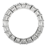 Emerald Cut Lab Grown Diamond Eternity Ring in 14k White Gold (7 cttw FG/VS2) thumbnail 3