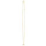 Whale Tail Necklace in 14K Yellow Gold thumbnail 3