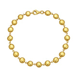14K Yellow Gold Polished Pebble Bead Bracelet (6.00 mm) thumbnail 1