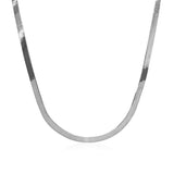 14k White Gold Super Flex Herringbone Chain (2.80 mm) thumbnail 2