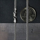 14k White Gold Super Flex Herringbone Chain (2.80 mm) thumbnail 7