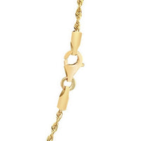 10k Yellow Gold Solid Diamond Cut Rope Chain (1.40 mm)