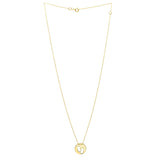 Baby Footprints Necklace in 10K Yellow Gold thumbnail 2