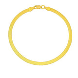 14k Yellow Gold Super Flex Herringbone Bracelet (1.50 mm) thumbnail 2