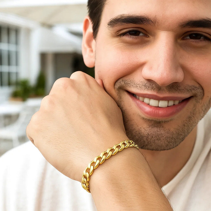 10k Yellow Gold Light Miami Cuban Bracelet (8.00 mm)