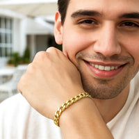 10k Yellow Gold Light Miami Cuban Bracelet (8.00 mm)