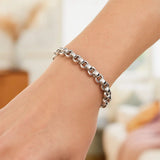 Sterling Silver Rolo Link Bracelet thumbnail 5