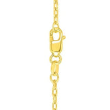 14k Yellow Gold French Cable Chain (1.3 mm) thumbnail 4
