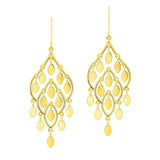 14K Yellow Gold Polished Chandelier Earring thumbnail 1