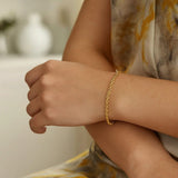 Silk Rope Chain Bracelet in 14k Yellow Gold  (3.00 mm) thumbnail 2