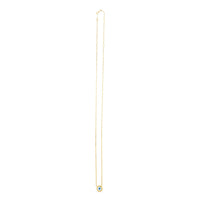 14k Yellow Gold MOP Evil Eye Necklace