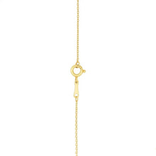 14k Yellow Gold MOP Evil Eye Necklace