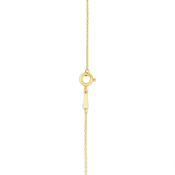 14k Yellow Gold MOP Evil Eye Necklace