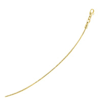 14k Yellow Gold Necklace in a Round Omega Chain Style